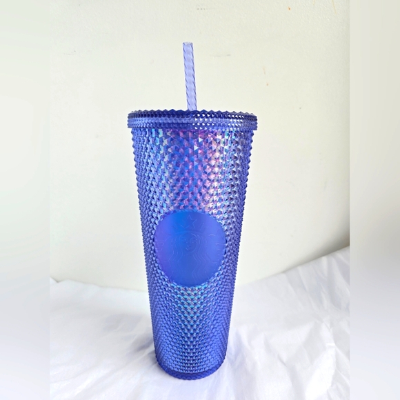 Walt Disney World 50th Anniversary Blue Studded Starbucks Venti Tumbler